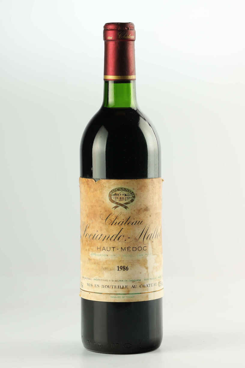 Chateau Sociando Mallet 1986