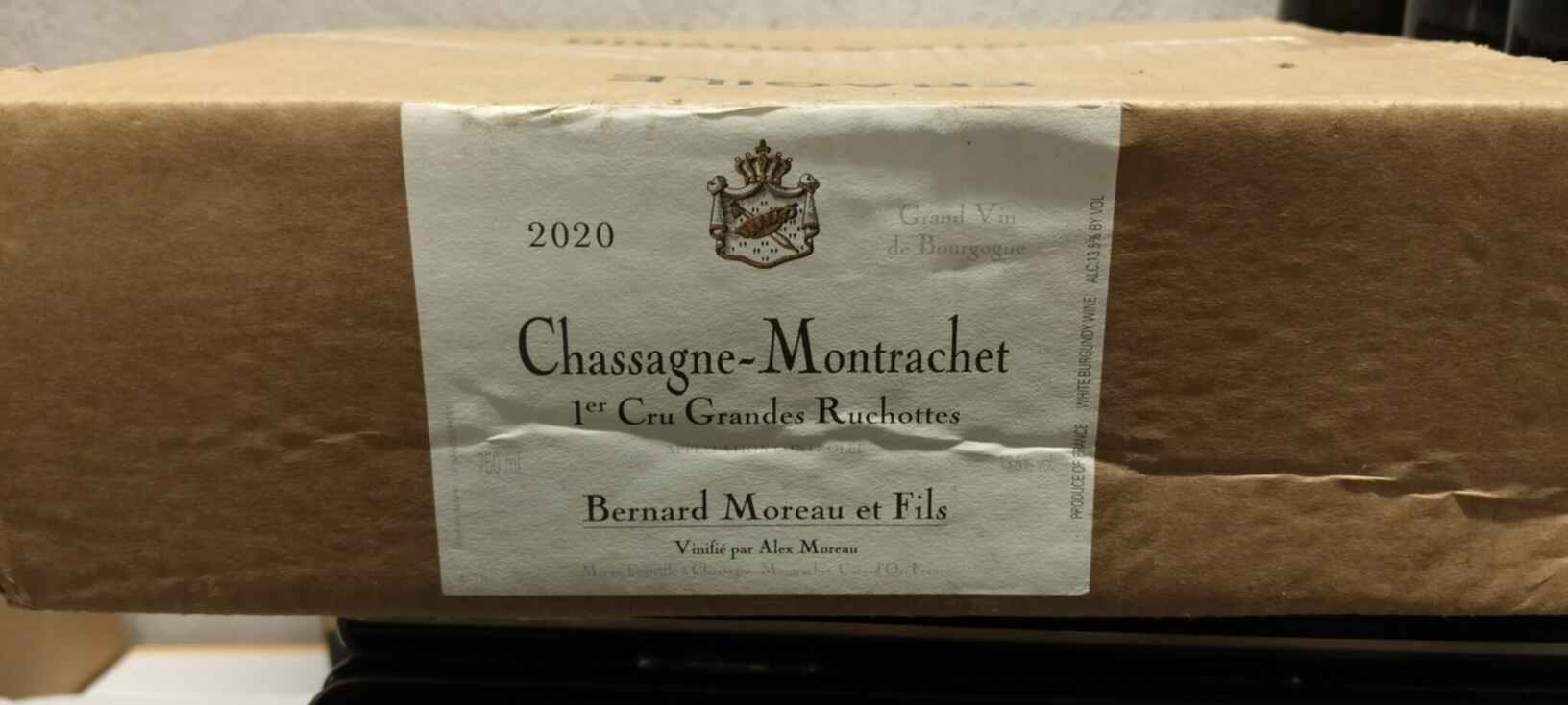 Bernard Moreau Chassagne Montrachet Blanc Grandes Ruchottes 1er Cru 2020