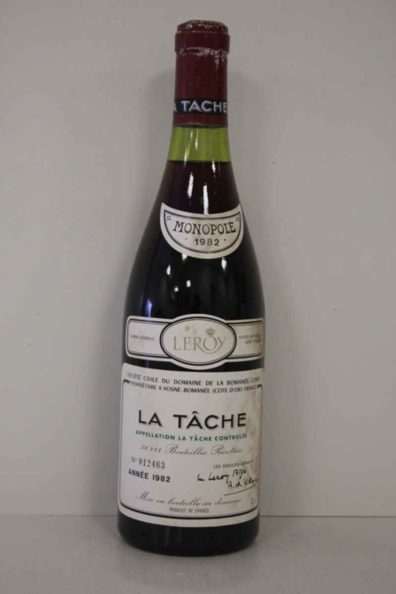 De La Romanee Conti La Tache Grand Cru 1982