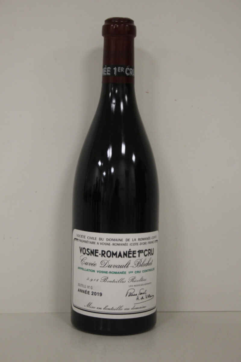 De La Romanee Conti Vosne Romanee Cuvee Duvault Blochet 2019
