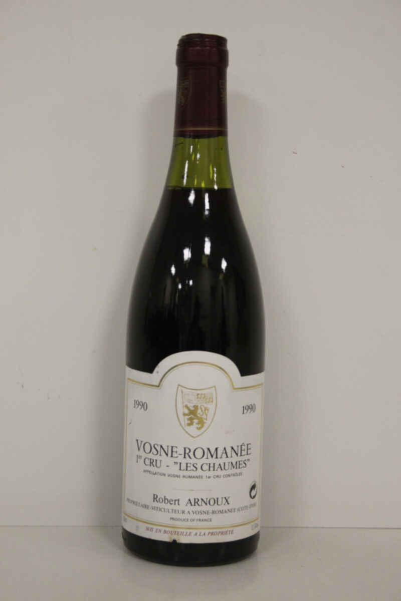 Robert Arnoux Vosne Romanee Les Chaumes 1er Cru 1990
