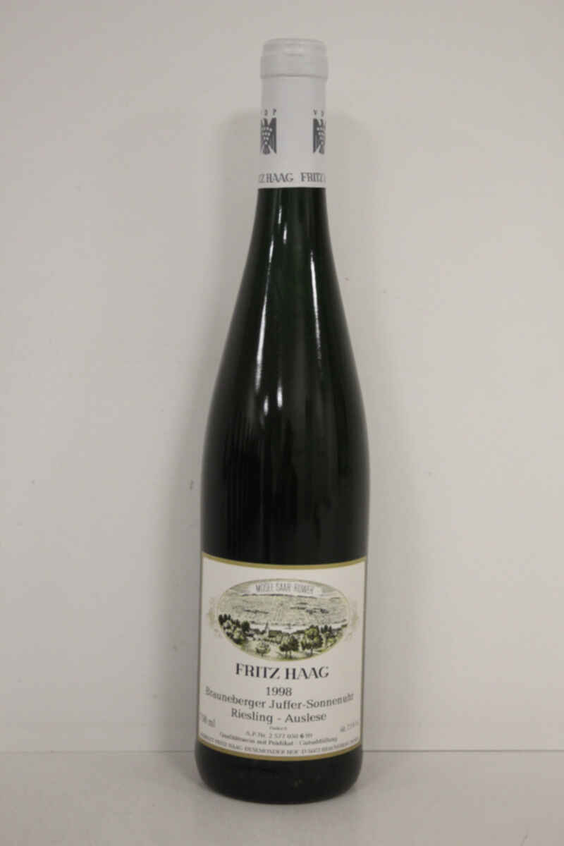 Fritz Haag Brauneberger Juffer Sonnenuhr Auslese 1998