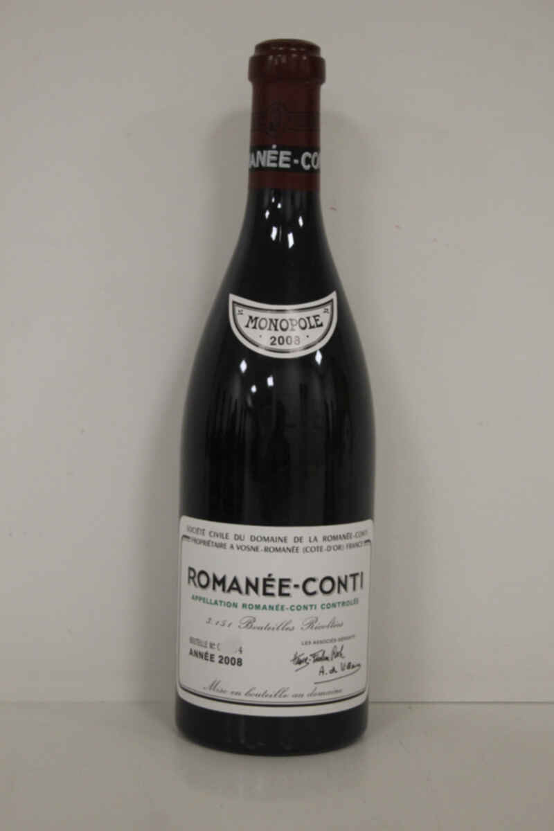 De La Romanee Conti Romanee Conti Grand Cru 2008