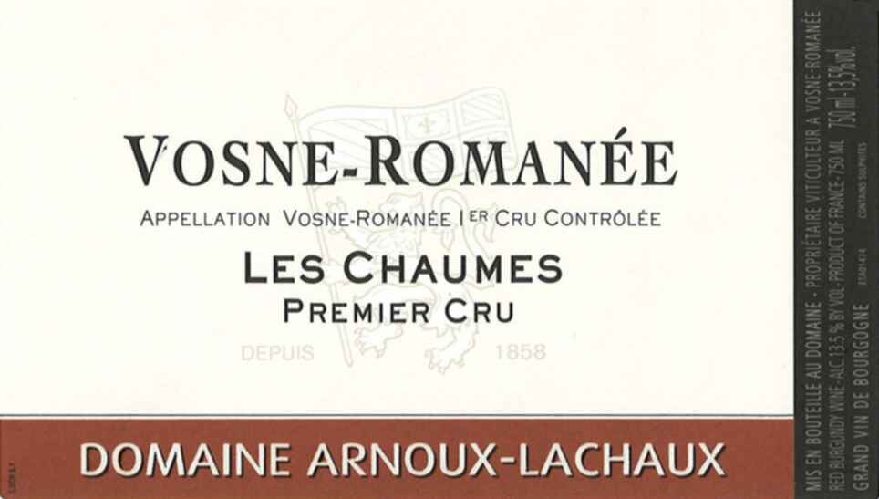 domaine arnoux-lachaux, vosne romanee 2013