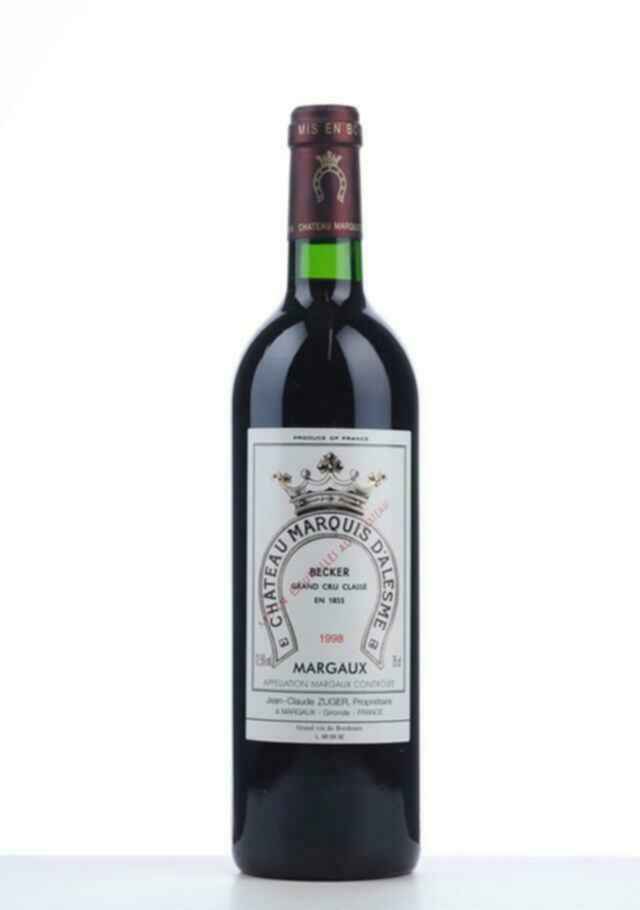 Chateau Marquis D'alesme Becker 1998