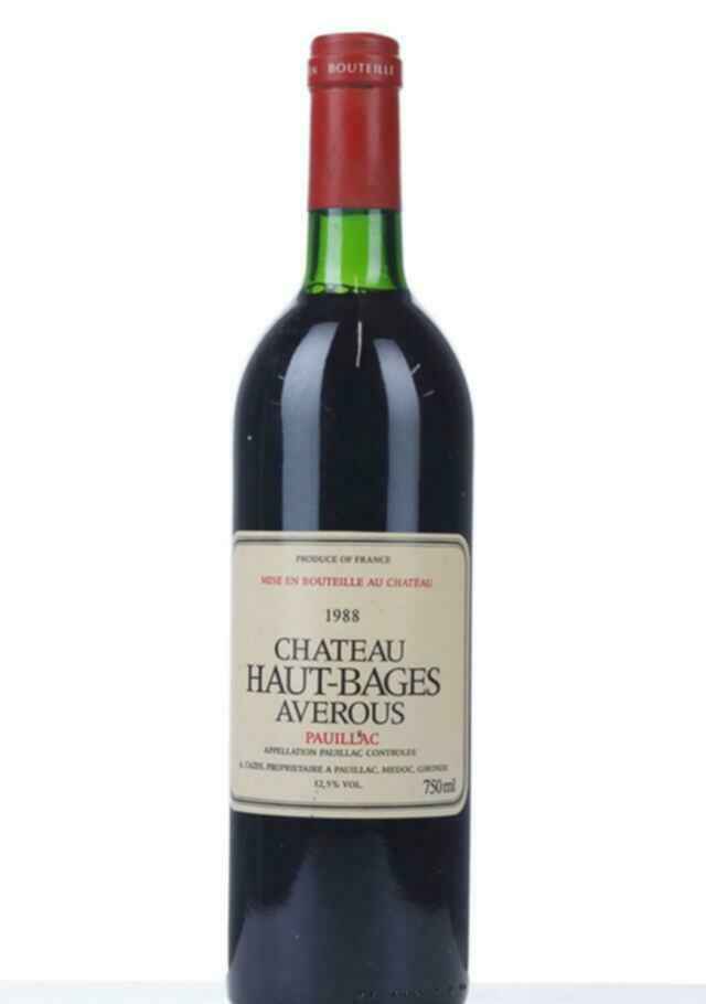 Chateau Lynch Bages Haut Bages Averous 1988