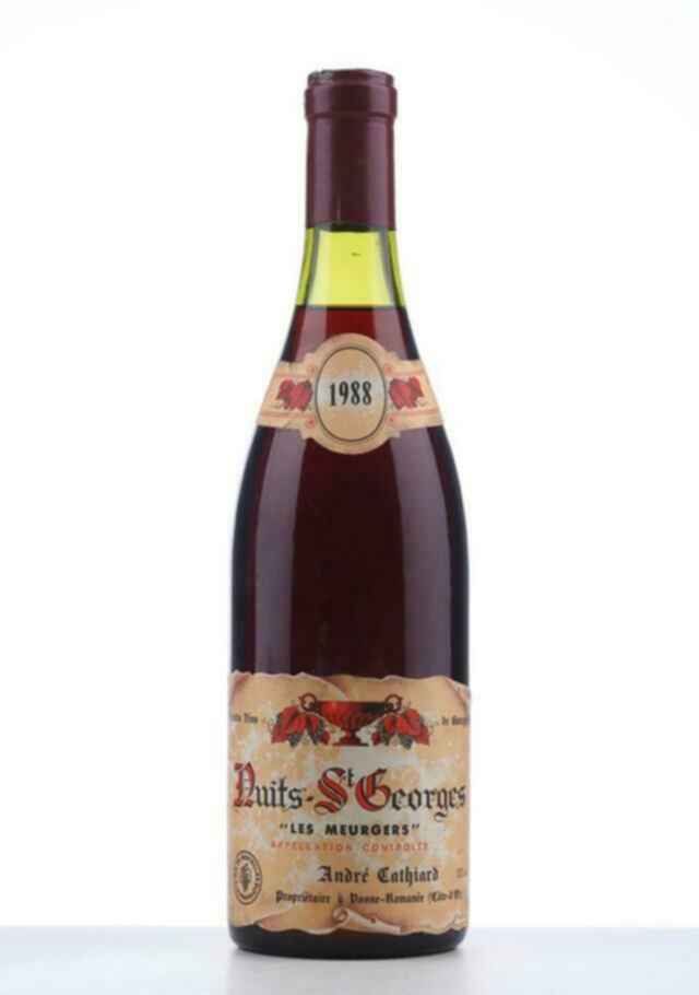 Andre Cathiard Nuits Saint Georges Les Meurgers 1988