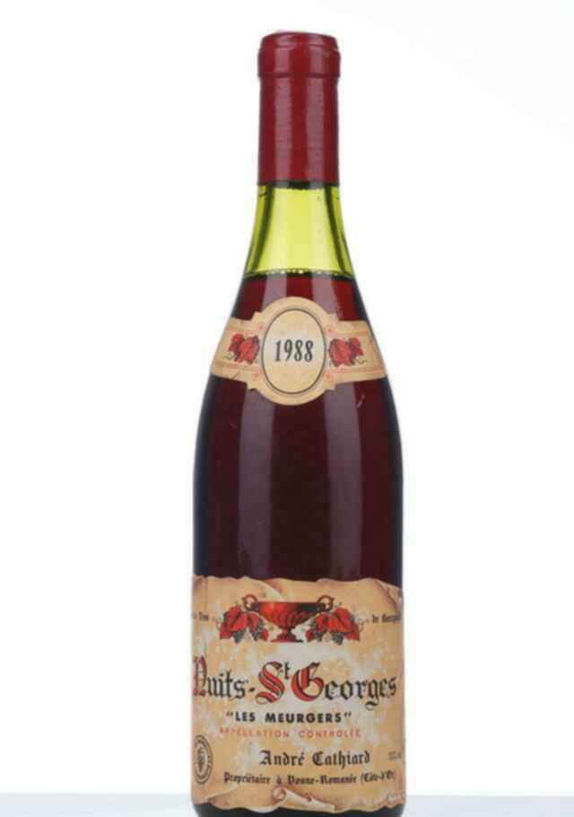 Andre Cathiard Nuits Saint Georges Les Meurgers 1988