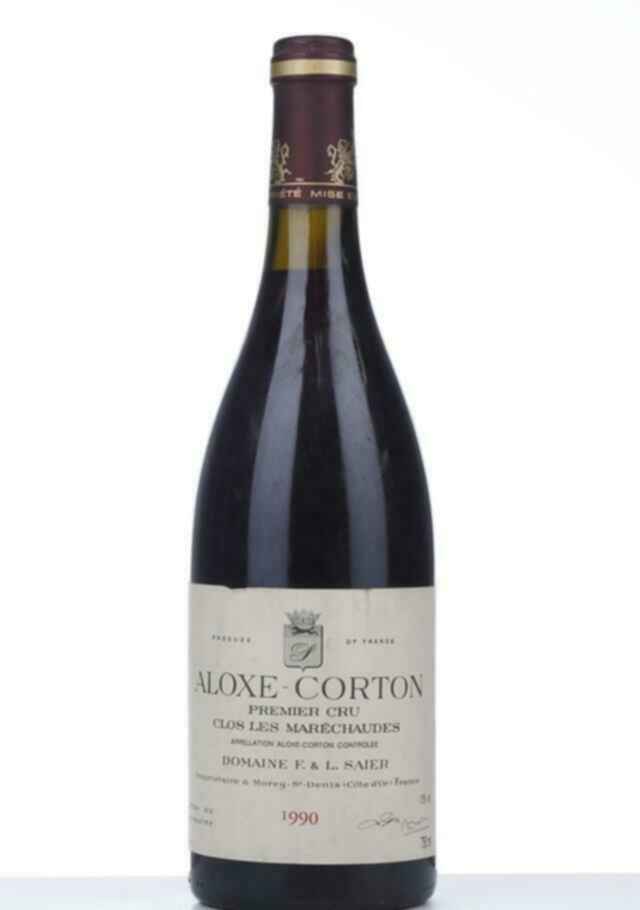 F. & L. Saier Aloxe Corton Clos Les Marechaudes 1er Cru 1990