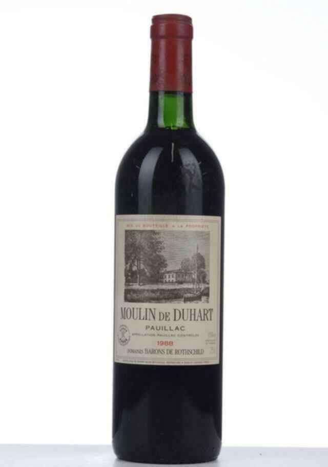 Chateau Duhart Milon Rothschild Moulin De Duhart 1988
