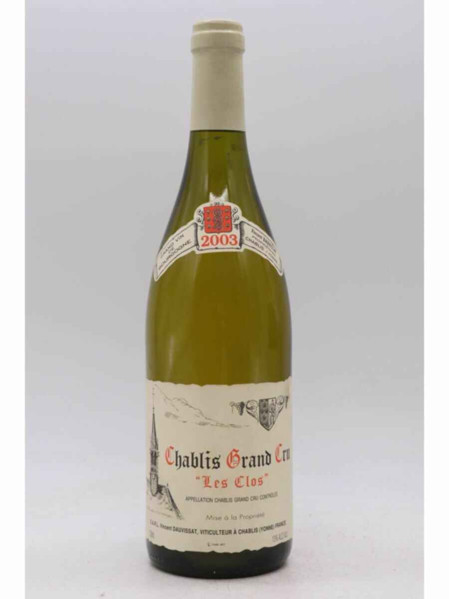 Vincent Dauvissat Chablis Les Clos Grand Cru 2003