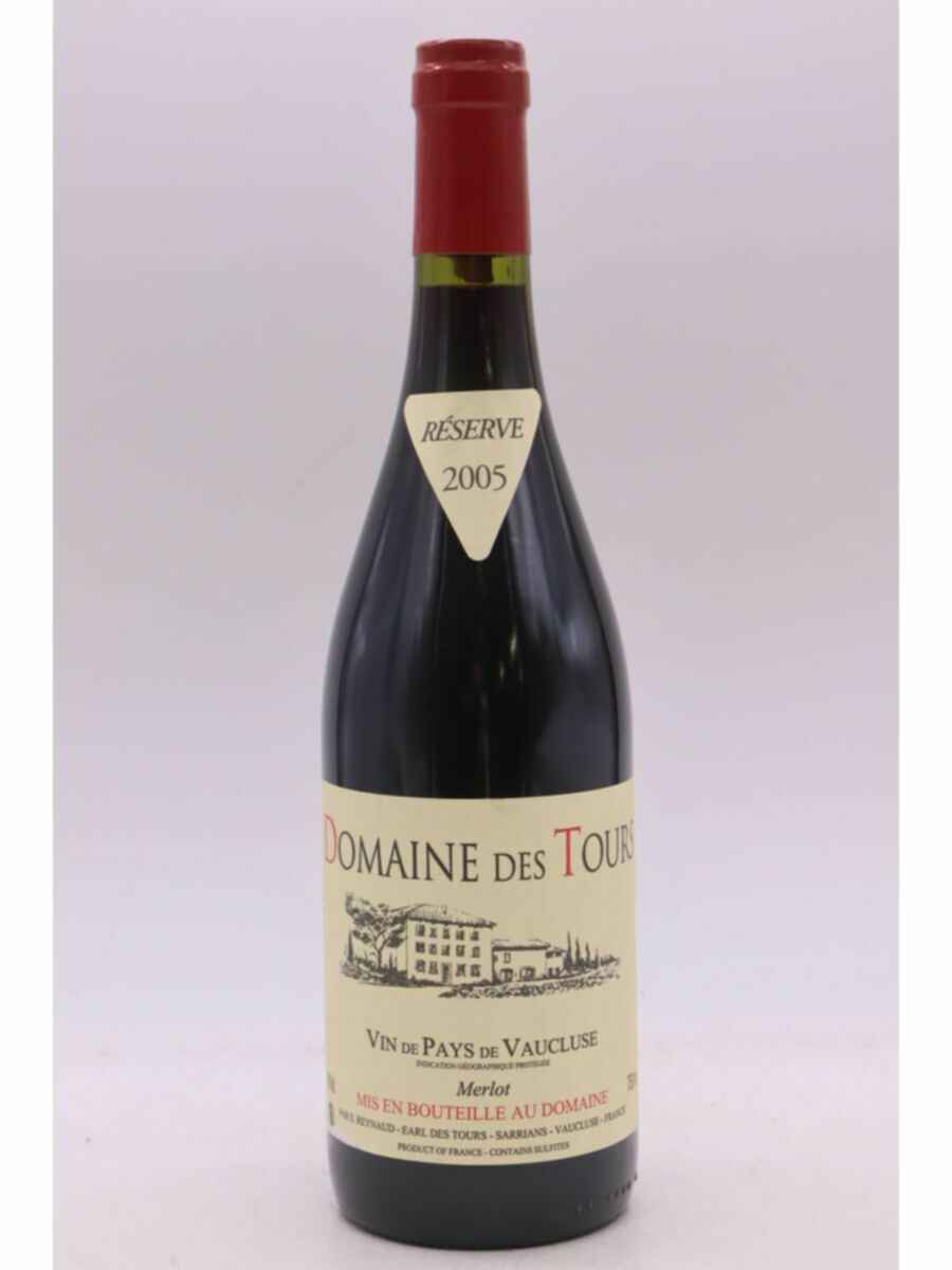 Rayas Domaine Des Tours  Vaucluse Merlot Reserve 2005