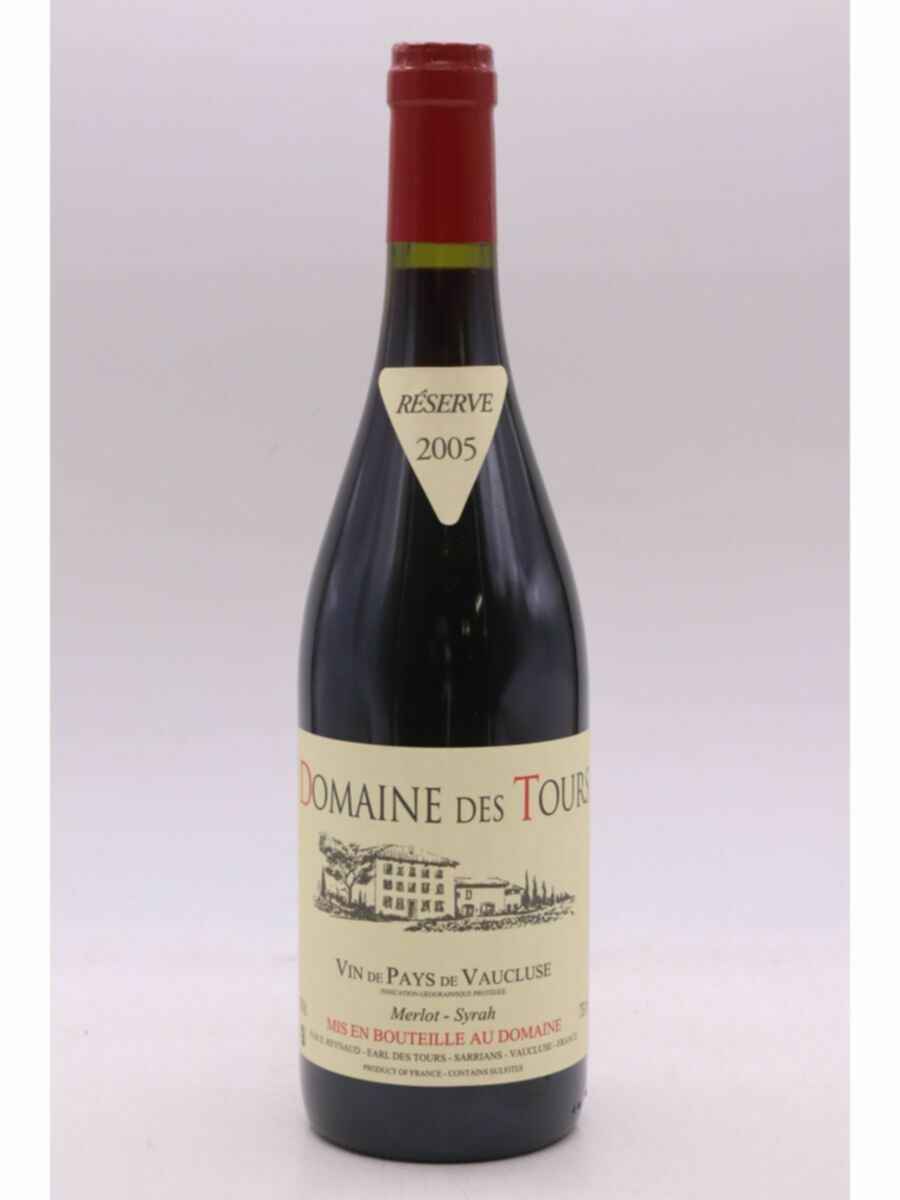 Rayas Domaine Des Tours Vaucluse Merlot-syrah Reserve 2005