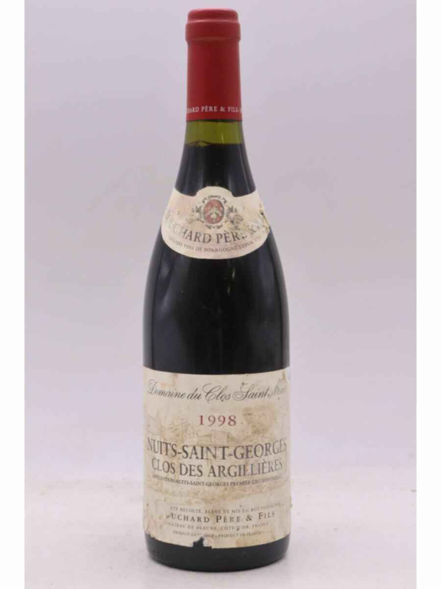 Bouchard P&f Nuits Saint Georges Clos Des Argillieres 1er Cru 1998