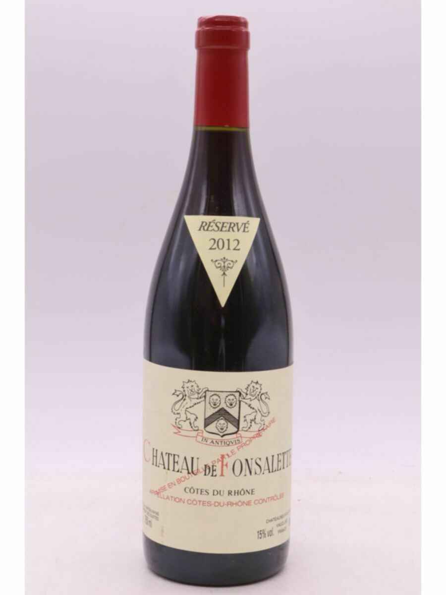 Rayas Chateau De Fonsalette Reserve 2012