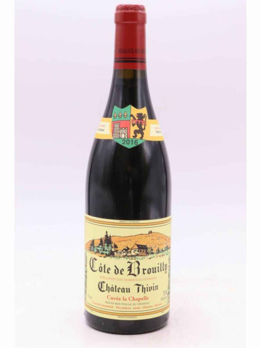 Thivin Cote De Brouilly Cuvee La Chapelle 2016