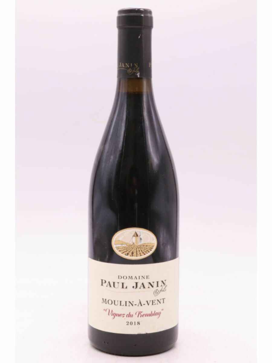 Paul Janin Moulin A Vent Les Vignes Du Tremblay 2018