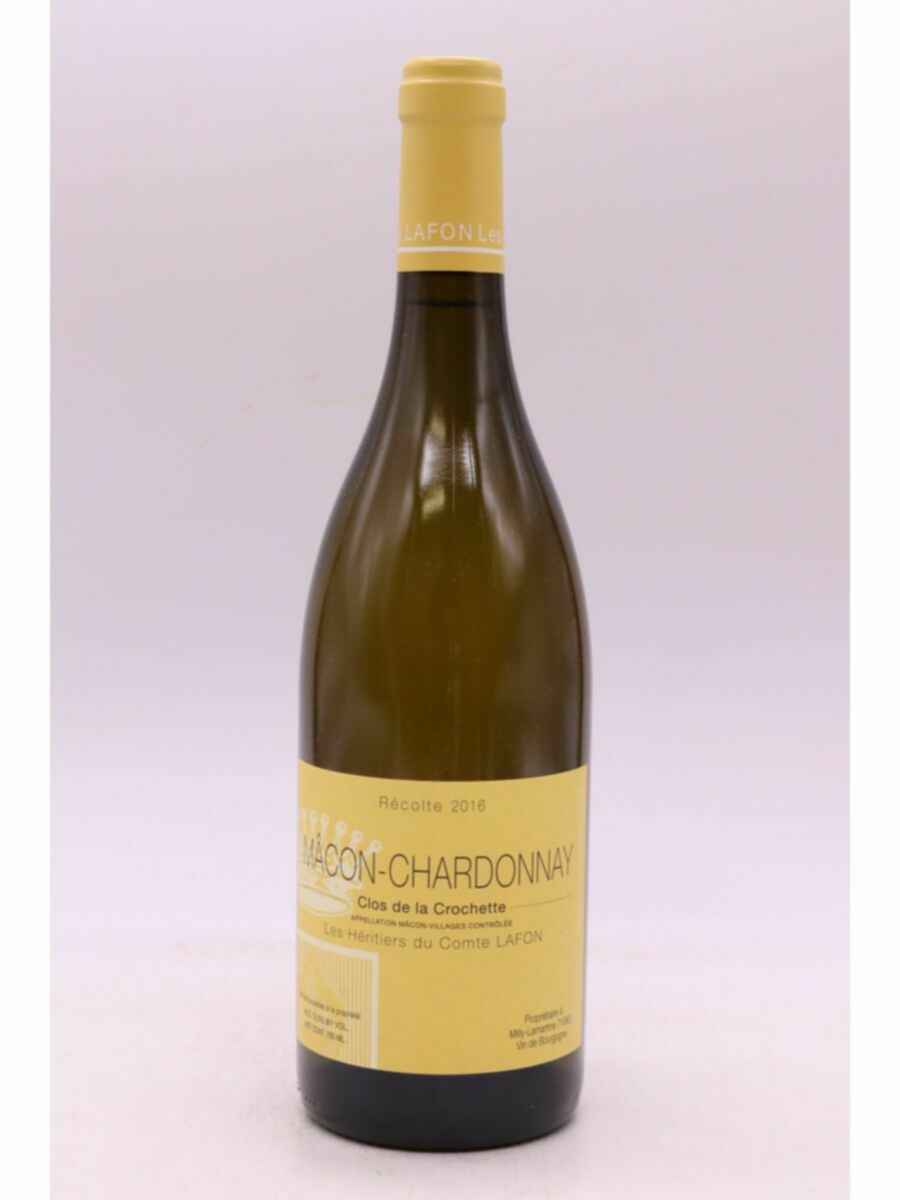 Heritiers Du Comte Lafon Macon Chardonnay Clos De La Crochette 2016
