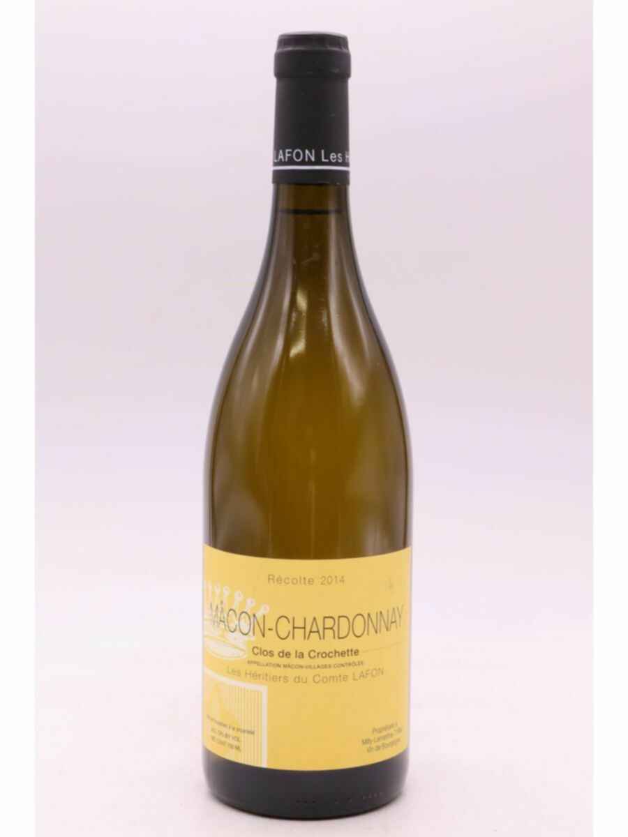 Heritiers Du Comte Lafon Macon Chardonnay Clos De La Crochette 2014