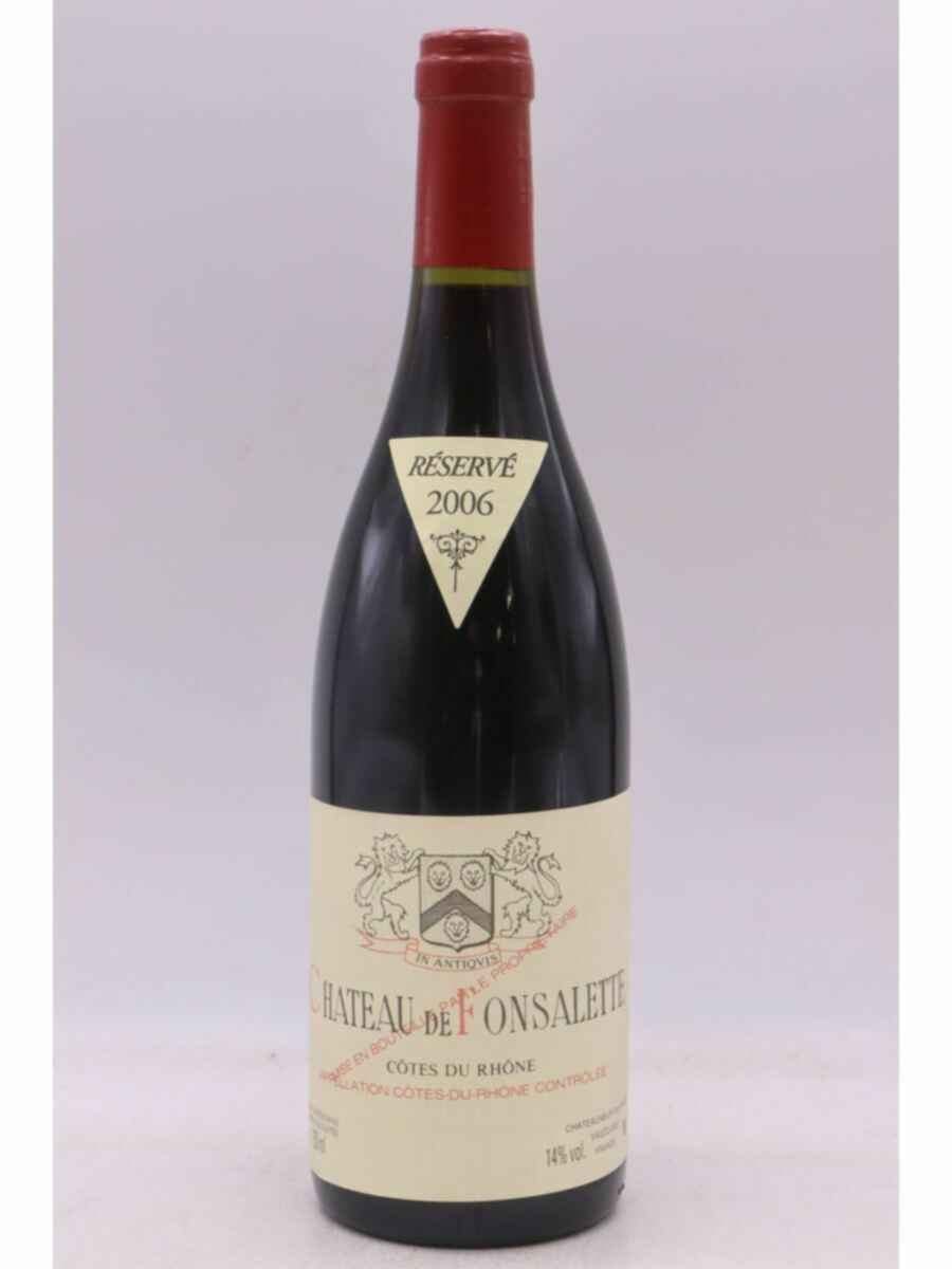 Rayas Chateau De Fonsalette Reserve 2006