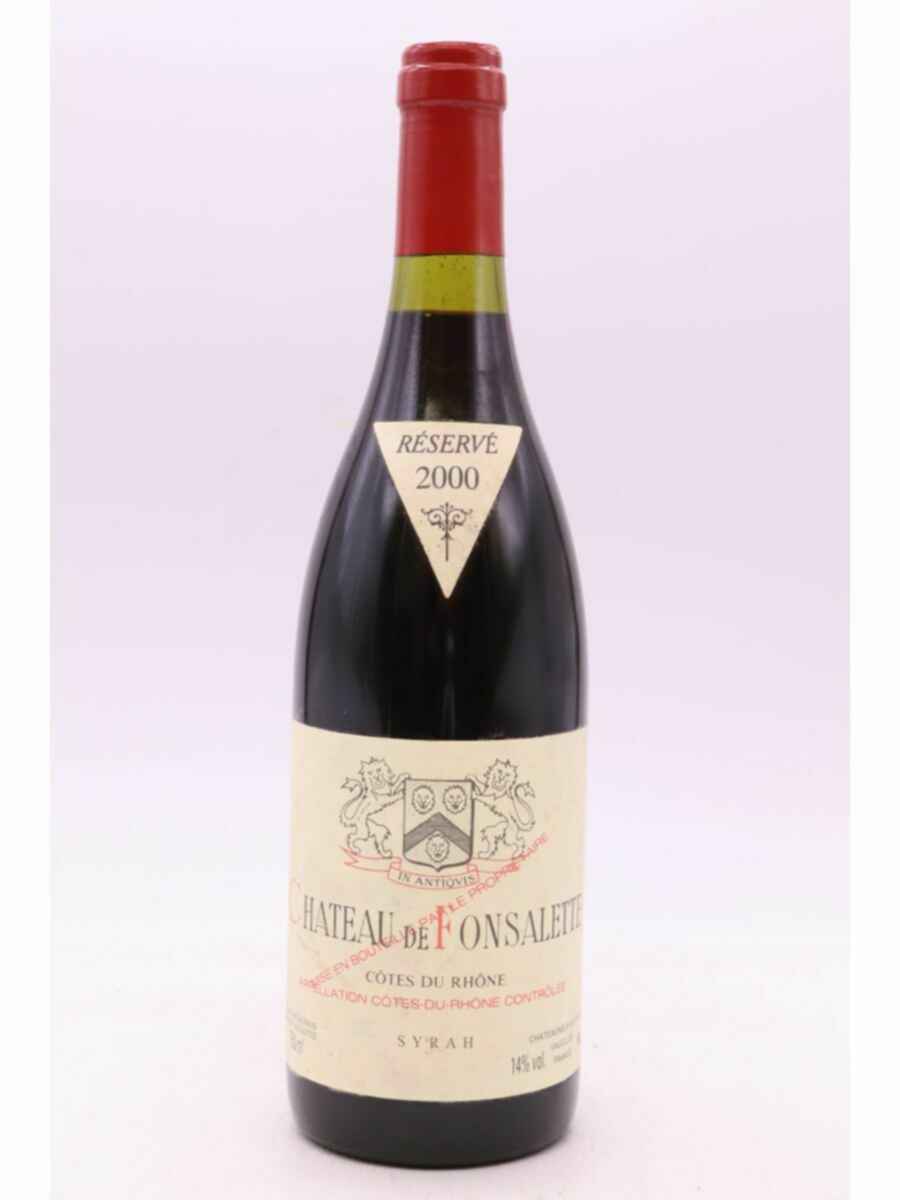 Rayas Chateau De Fonsalette Reserve Syrah 2000
