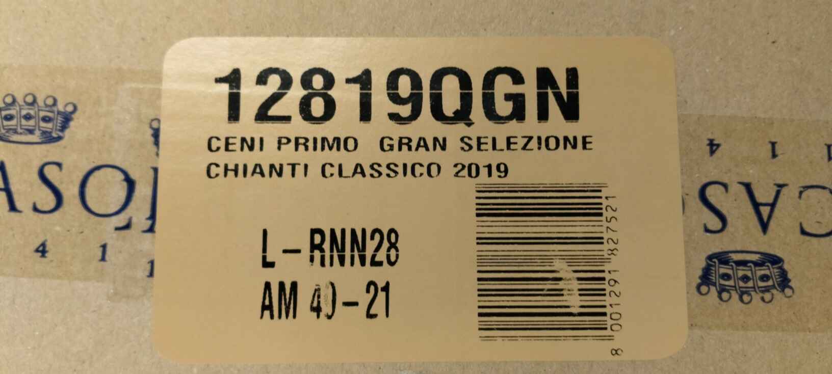 Barone Ricasoli Chianti Classico Gran Selezione Ceniprimo 2019