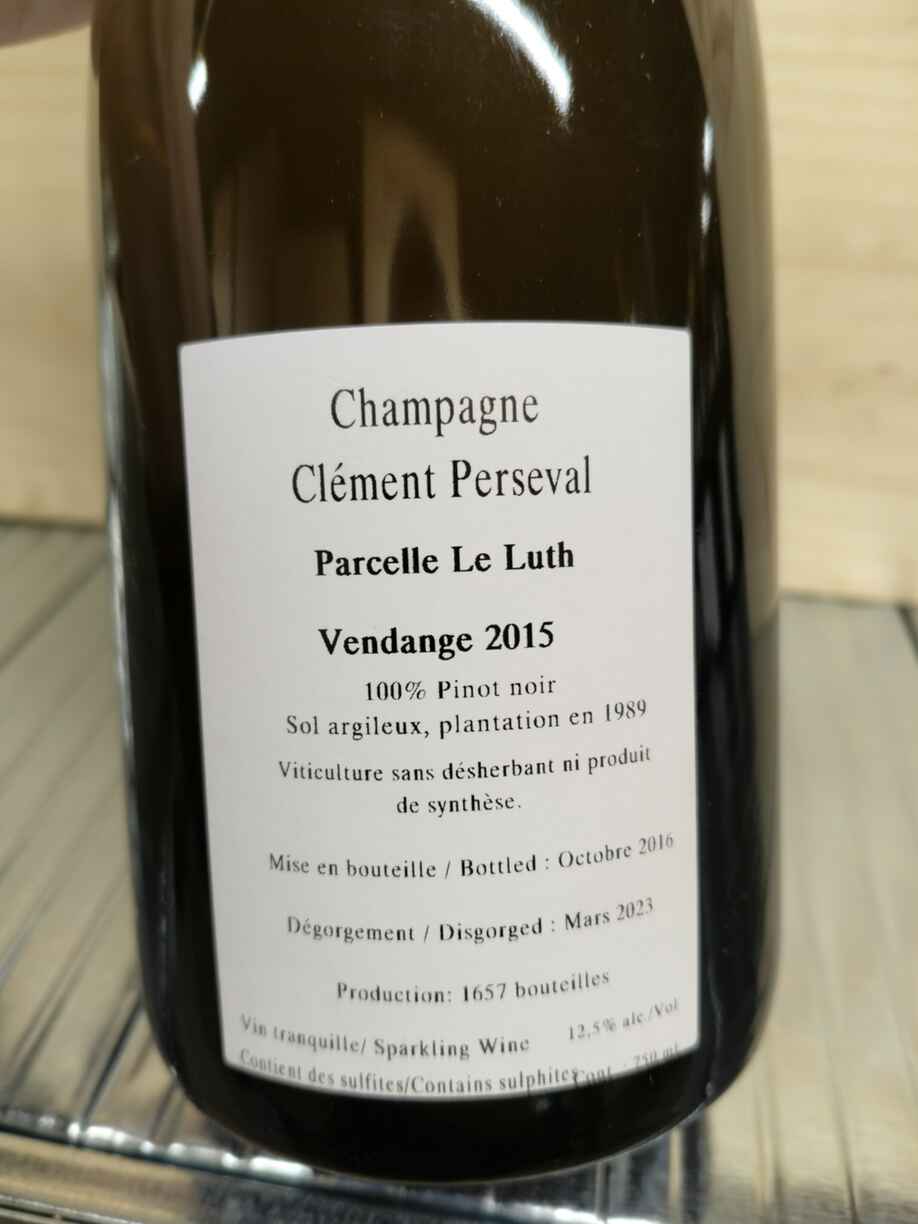 Clement Perseval Le Luth Blanc De Noirs Extra Brut 2015