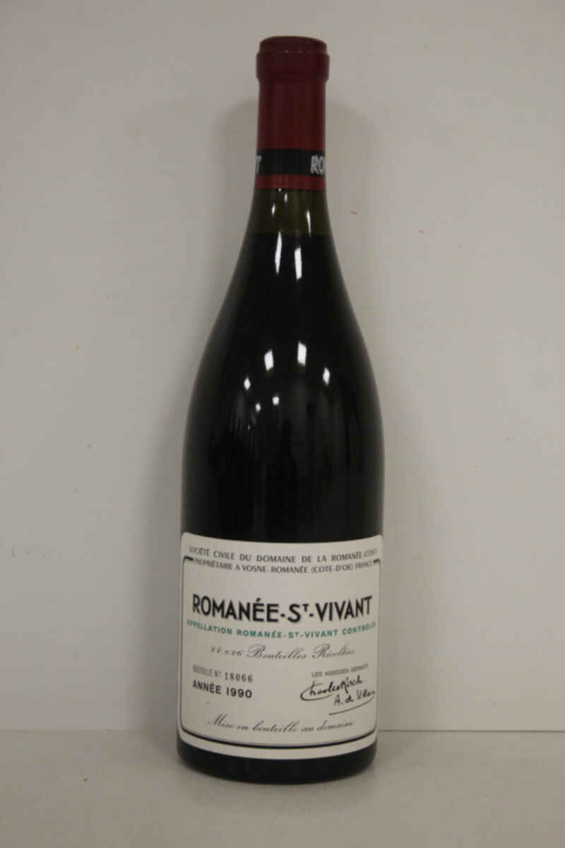 De La Romanee Conti Romanee Saint Vivant Grand Cru 1990