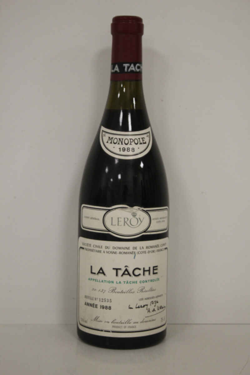 De La Romanee Conti La Tache Grand Cru 1988