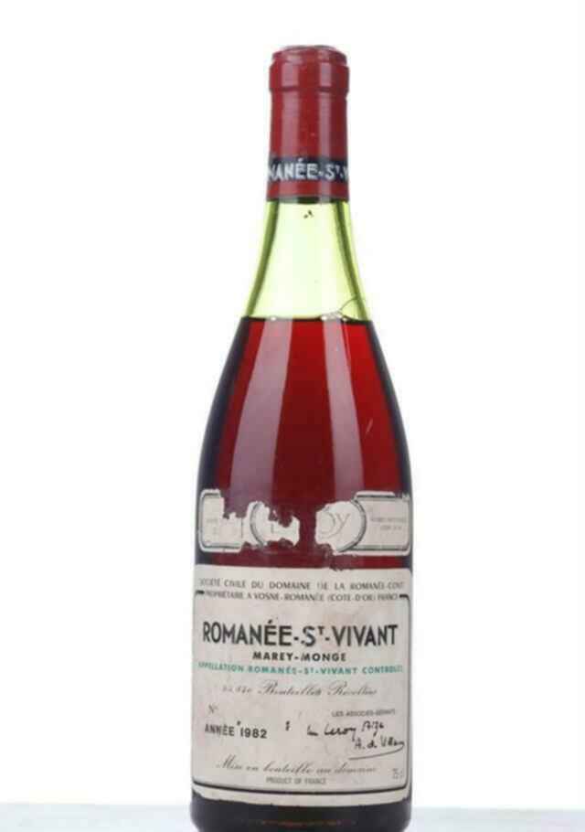 De La Romanee Conti Romanee Saint Vivant Grand Cru 1982