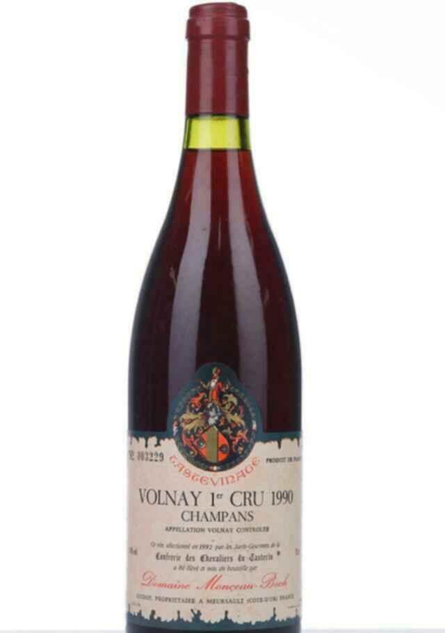 Monceau Boch Volnay Champans 1er Cru 1990