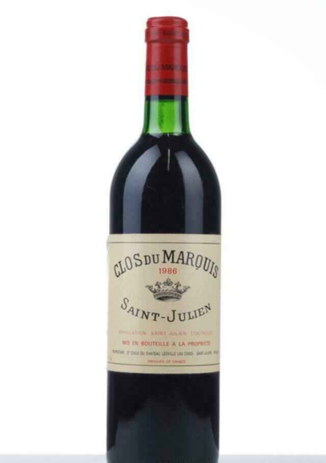 Chateau Leoville Las Cases Clos Du Marquis 1986