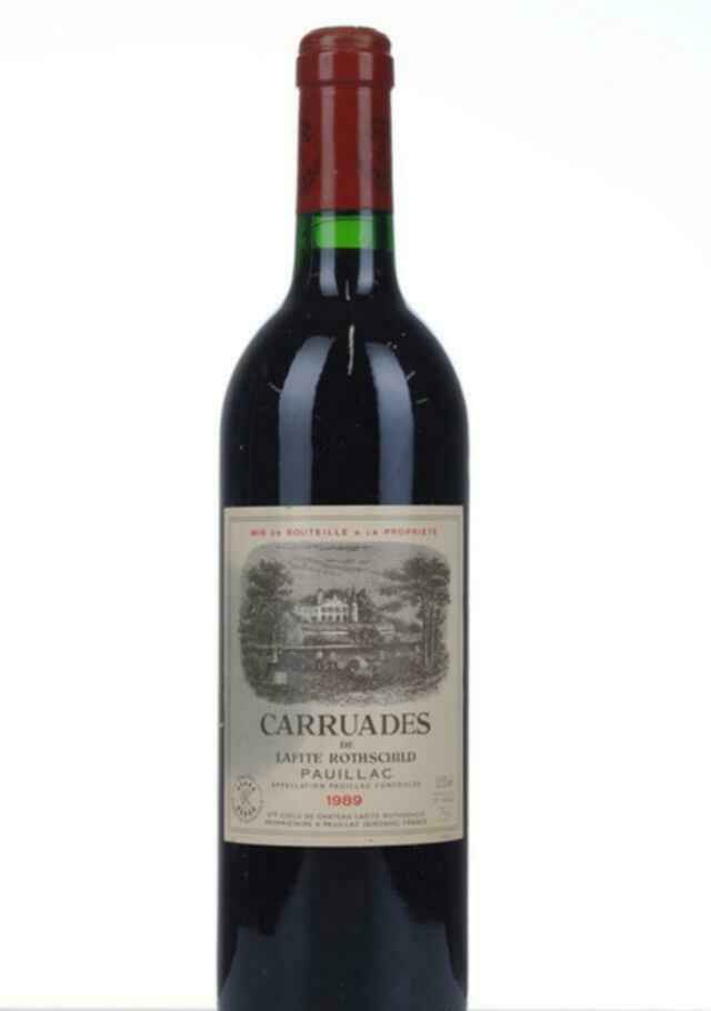 Chateau Lafite Rothschild Carruades De Lafite Rothschild 1989