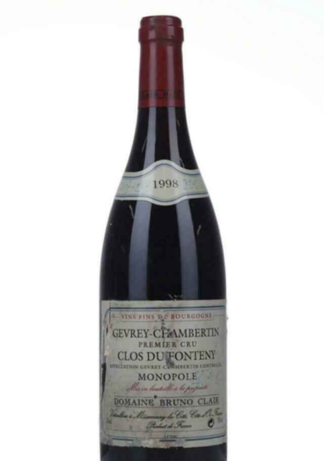 Bruno Clair Gevrey Chambertin Clos Du Fonteny 1er Cru 1998