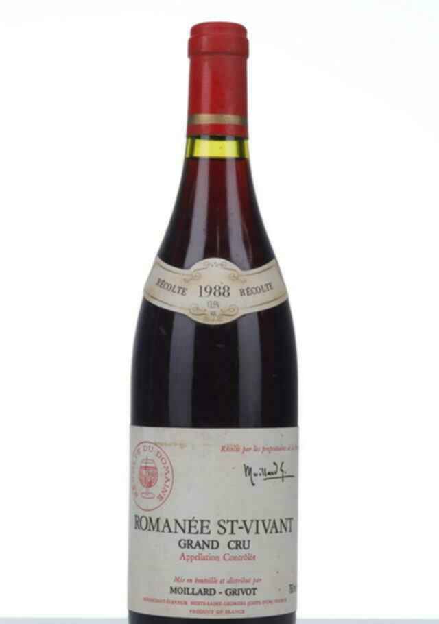 Moillard Grivot Romanee St Vivant Grand Cru 1988