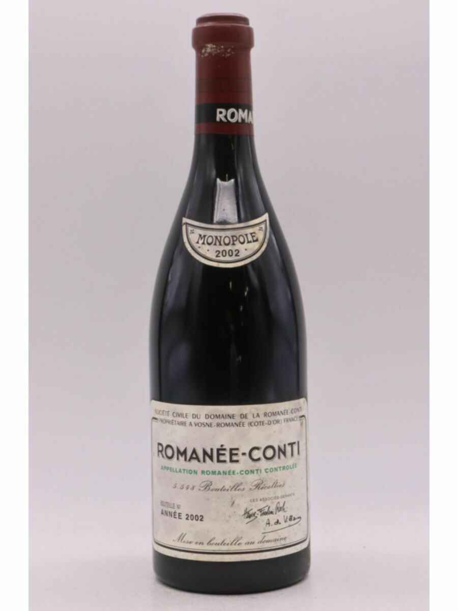 De La Romanee Conti Romanee Conti Grand Cru 2002