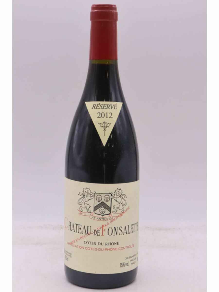 Rayas Chateau De Fonsalette Reserve 2012