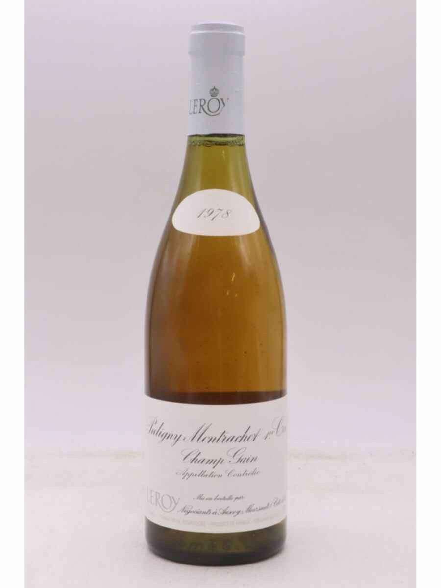 Maison Leroy Puligny Montrachet Champ Canet 1er Cru 1978