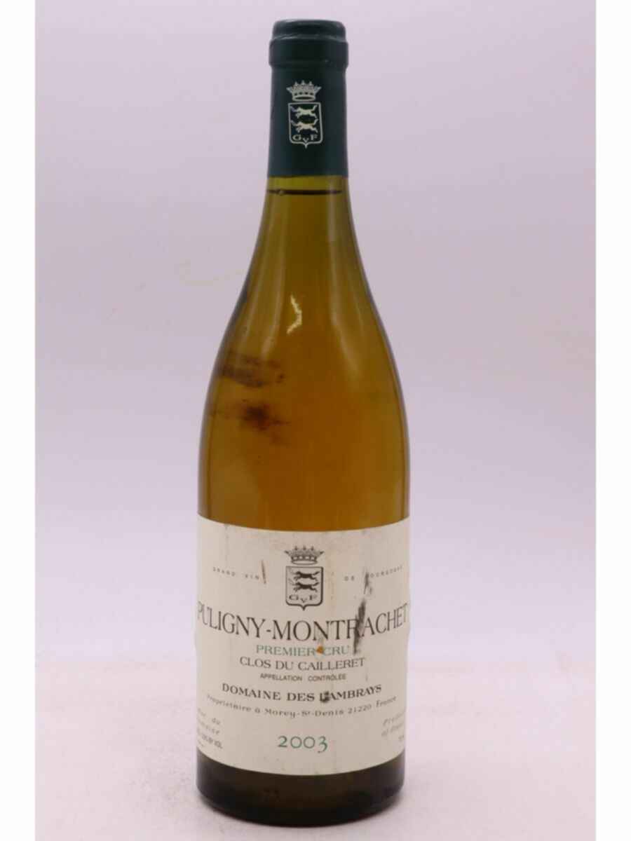 Des Lambrays Puligny Montrachet Clos Du Cailleret 2003