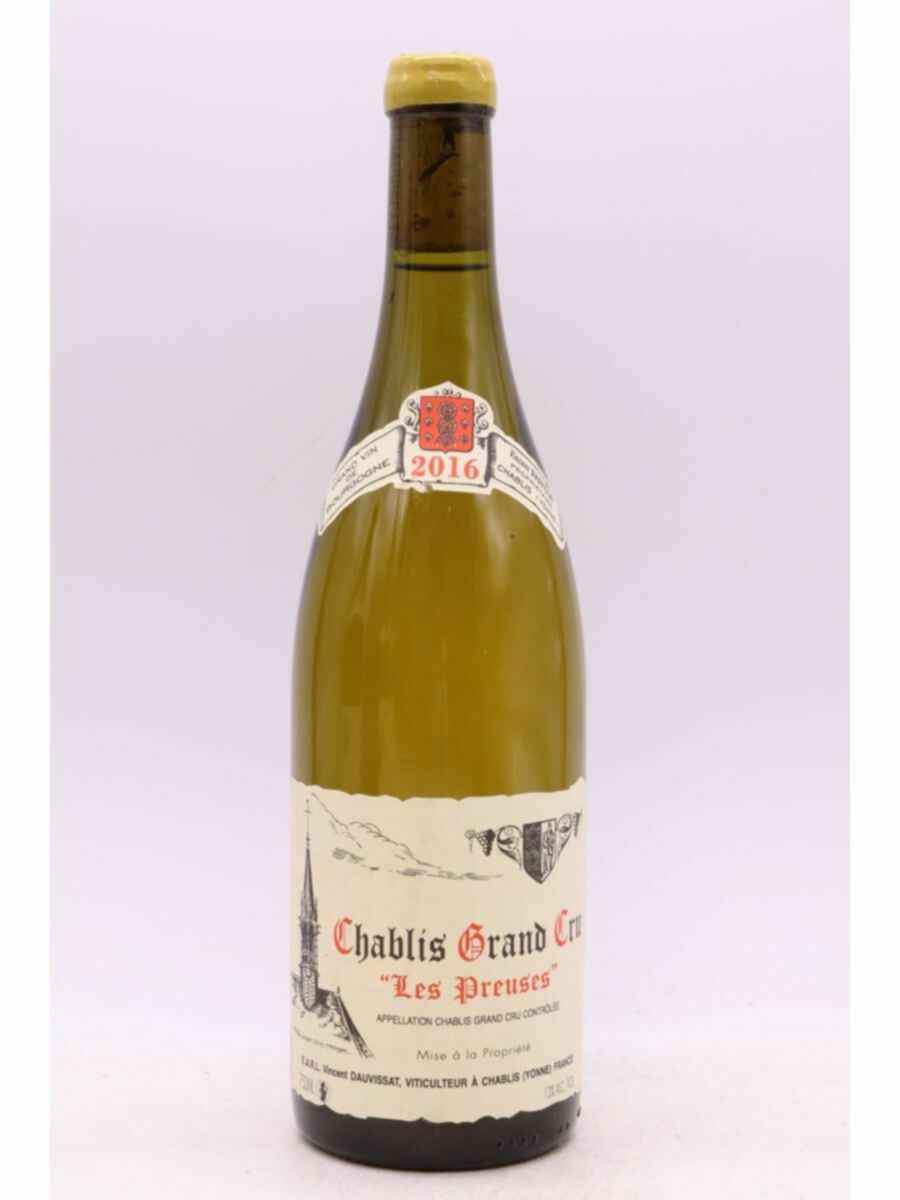 Vincent Dauvissat Chablis Les Preuses Grand Cru 2016