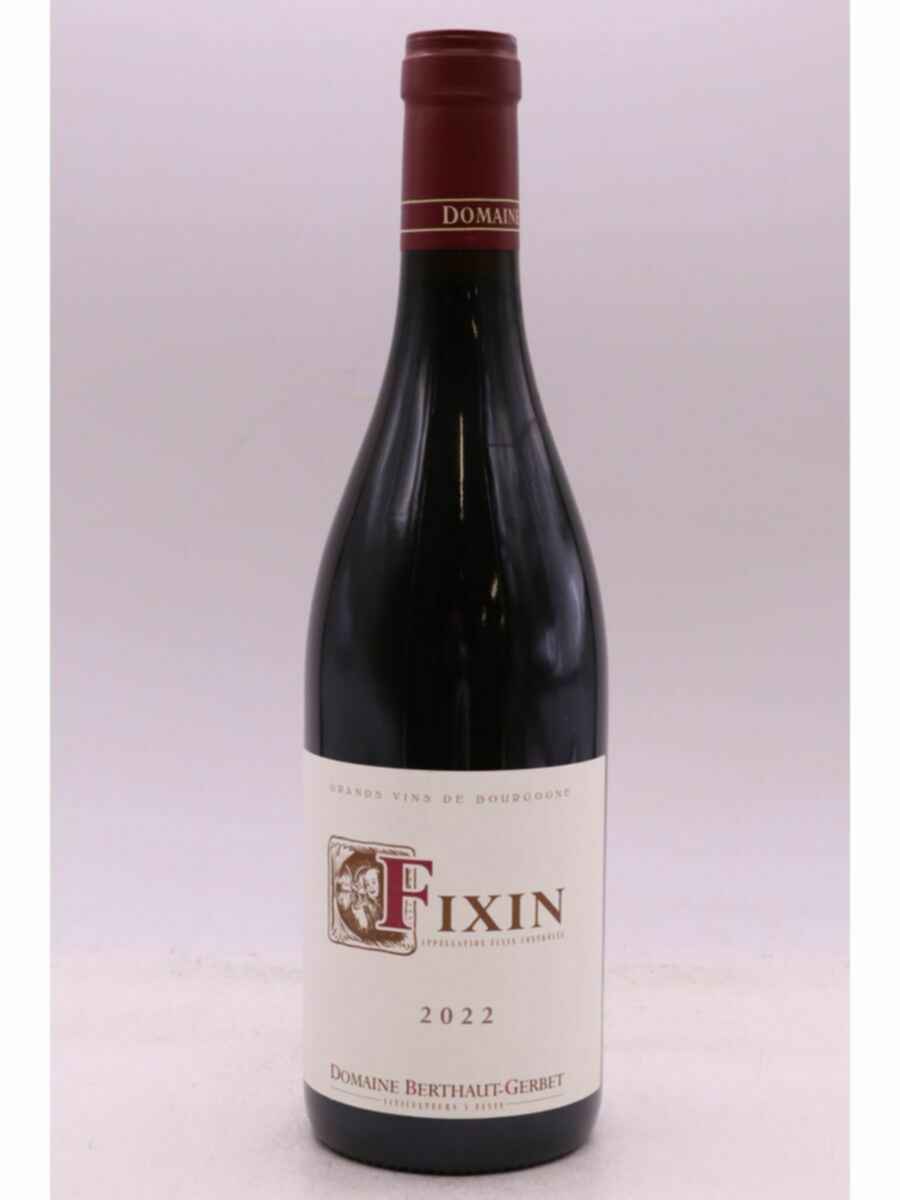 Berthaut Gerbet Fixin Rouge 2022