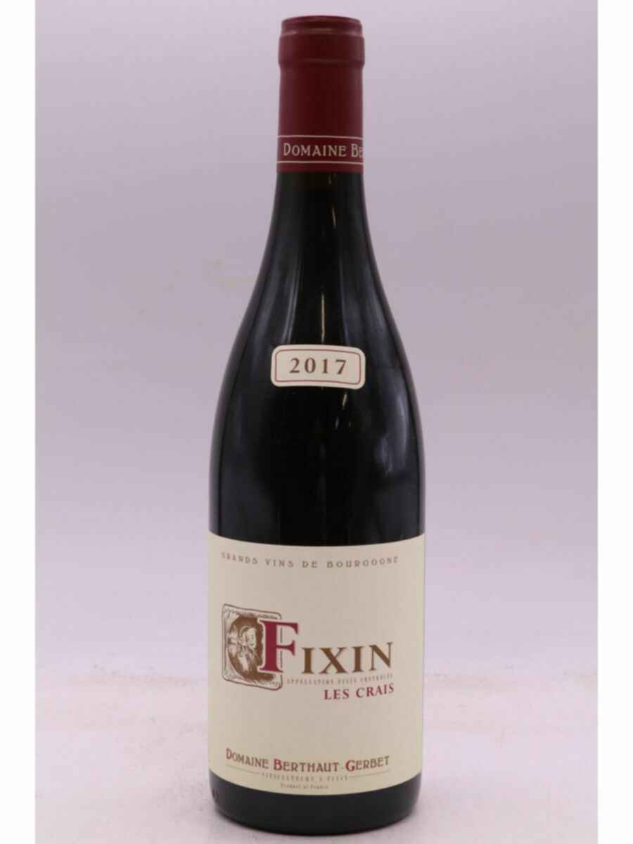 Berthaut Gerbet Fixin Les Crais 2017