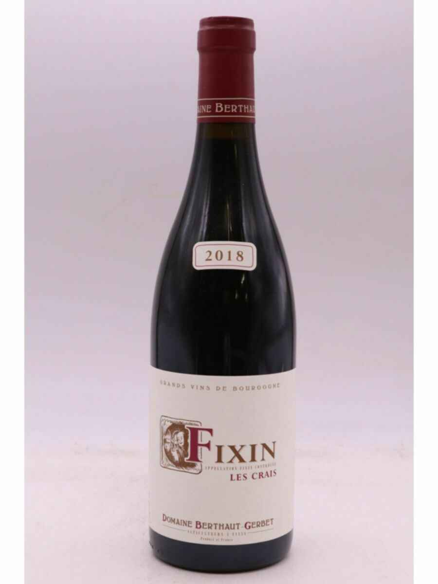 Berthaut Gerbet Fixin Les Crais 2018