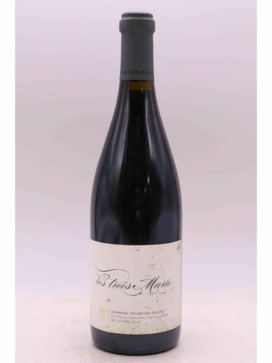 Calvet-thunevin Cotes Du Roussillon Villages Les Trois Maries 2016