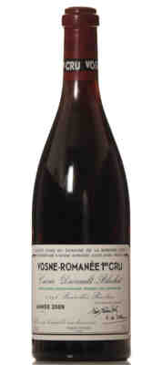 De La Romanee Conti Vosne Romanee Cuvee Duvault Blochet 2009