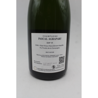 Agrapart Experience 17  Brut Nature Blanc De Blancs Champagne 2017