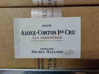 Michel Mallard Aloxe Corton 1er Cru Les Valozieres 2018