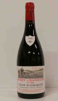 Armand Rousseau , Gevrey Chambertin Clos Saint Jacques 1er Cru , 2002