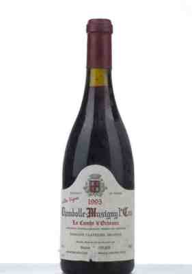 Bruno Clavelier Chambolle Musigny La Combe D'orveaux Vieilles Vignes 1er Cru 1995