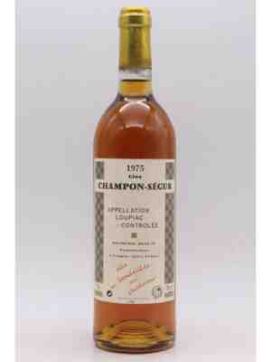 Desmerie Reglat Loupiac Clos Champon Segur 1975